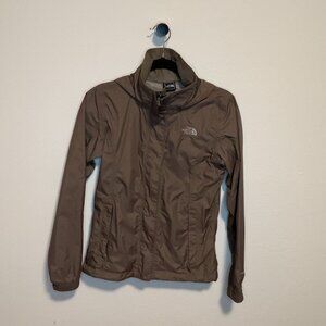 The North Face Hooded Waterproof Shell Size XS Taupe/Stone